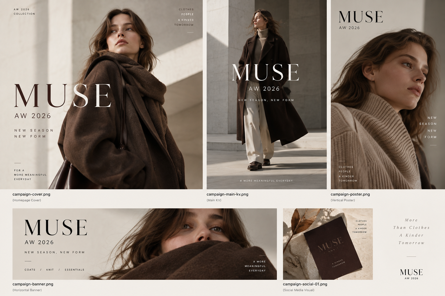 MUSE AW 2026 个人概念视觉展示